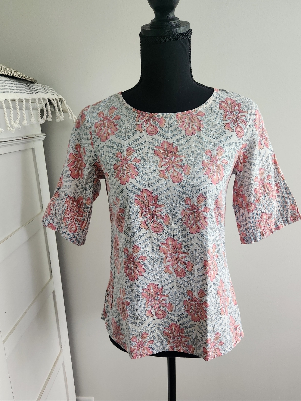 FABINDIA FLORAL PRINT BLOUSE